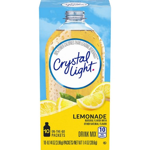 Crystal Light 드링크 믹스 레몬에이드, 3.96g, 10개입, 5개