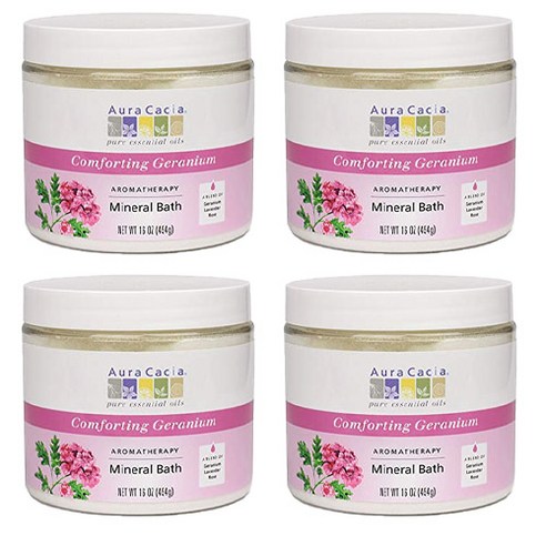 아우라카시아 아로마테라피 미네랄 베스, 454g, 4개