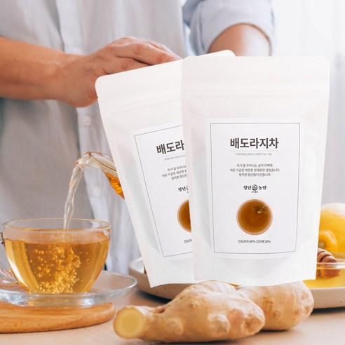 청년농원 배도라지차 티백 국산 100% 건강차 대용량 전통차, 1g, 50개입, 2개