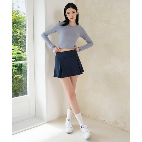 CONCHWEAR 콘치웨어 올인원 투 링클 테니스 스커트 (로얄네이비) All-in-one Two Wrinkle Skirt (Royal Navy)