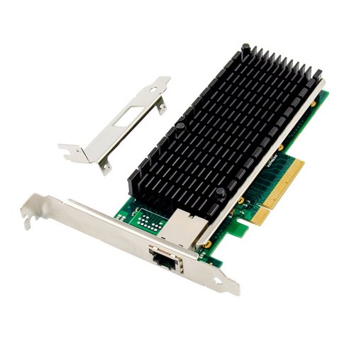 Retemporel PCI-E X8 10 기가비트 이더넷 서버 네트워크 카드 PCIe 10GbE 전기 포트 X540 PC용, 1개, 검은 색