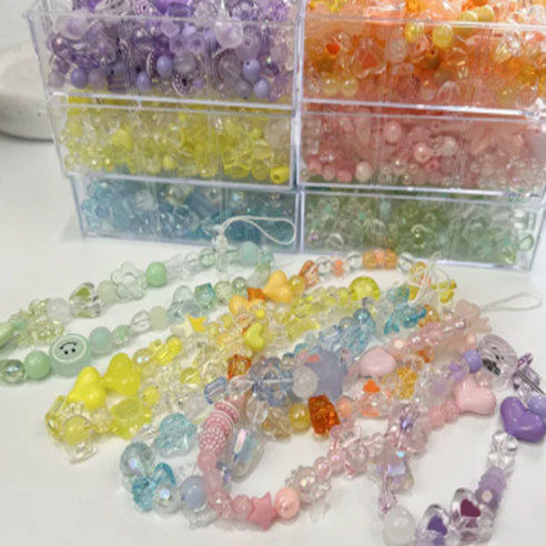 광휘몰 혼합 아크릴 비즈: DIY와 장식에 빛을 더하세요