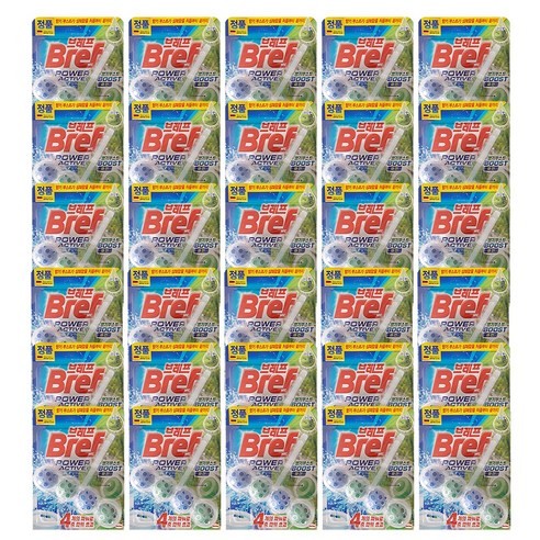 브레프 파워액티브 변기세정제 파인 포레스트향, 50g, 30개