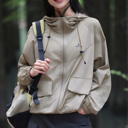 ARCLSEE 여성 봄 가을 데일리 경량 바람막이 자켓 점퍼
