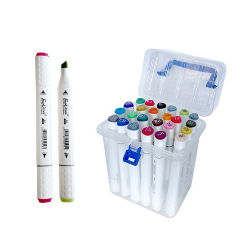 백운홈쇼핑 NEW 터치마카 마카펜 마커펜 80색 60색 하드케이스 증정, 48색
