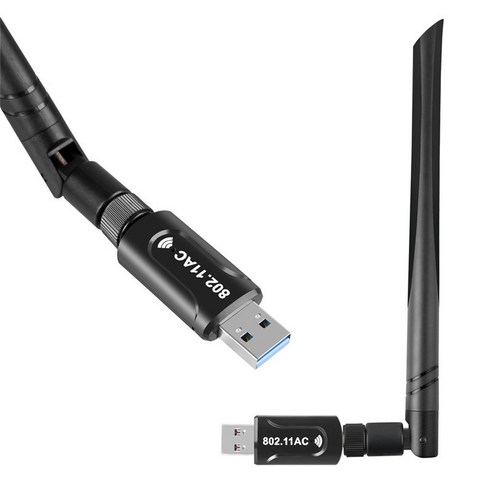 USB3.0 무선 네트워크 카드 이중 주파수 AC1200Mbps 무선 수신기 WiFi 수신기 2.4G + 5G 네트워크 카드, default