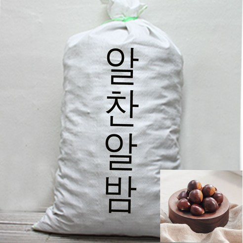 23년 햇밤 군밤용 알밤 (대)20kg 품종_대보밤, 1개