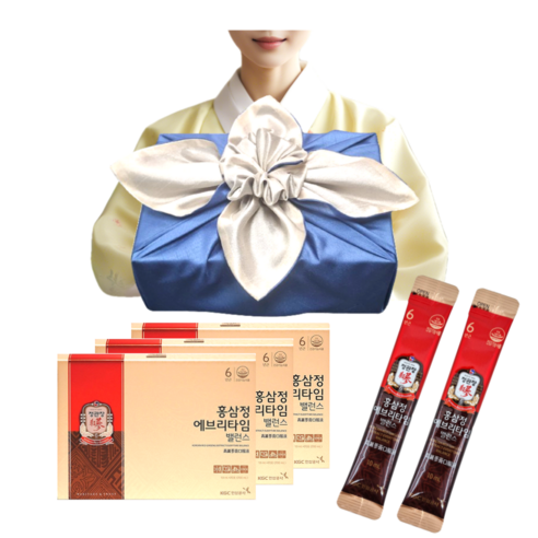 정관장 홍삼정 에브리타임 밸런스 60포 선물 세트 추석 설 명절 부모님 생신 (숀글로벌), 1개, 600ml
