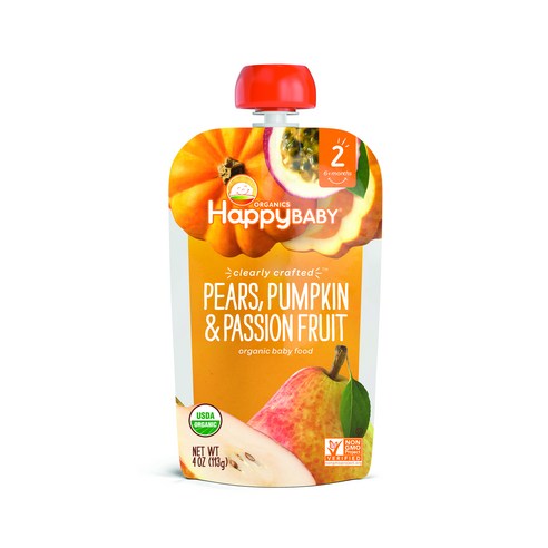 해피토트 파이버 & 프로틴 어린이 스무디 113g, 배 + 호박 + 패션프루트(Pears + Pumpkin + Passion Fruit), 1개