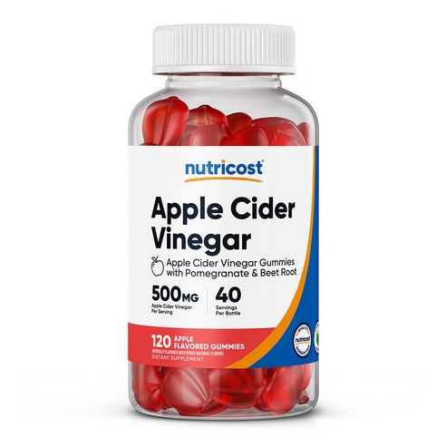 애플 사이다 비니거 500mg 120구미 1병, 1개, 단품, 120개