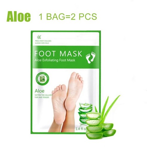 아가발1/2/3 pair Feet 엑스 폴리 에이 팅 발 마스크 페디큐어 양말 스크럽 피트 용 데드 스킨 힐 제거 필, 한개옵션1