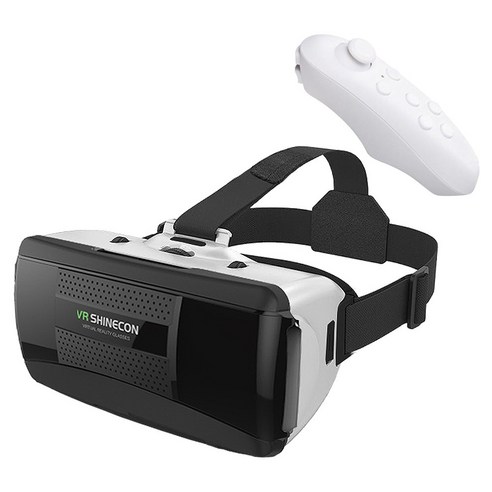 새싹리빙 VR 기기 브이알 기계 게임 G06 + 블루투스 컨트롤러 세트, VR-G06 
게임