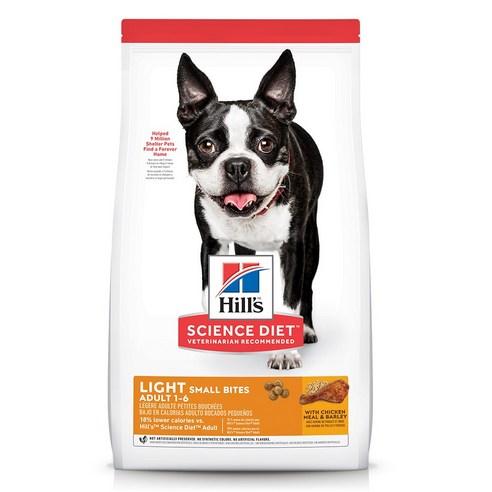 힐스 사이언스 다이어트 강아지 어덜트 스몰바이트 라이트 치킨(다이어트) 12kg