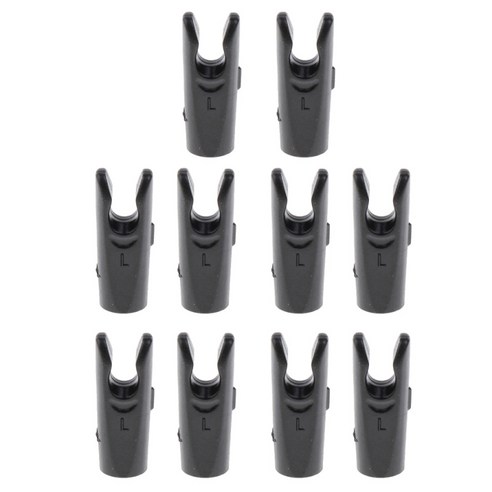 양궁 사냥 야외 스포츠에 대 한 10 Pcs 플라스틱 화살표 양말, 블랙, 설명, 설명