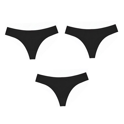 버블라임 여성용 본디드 무봉제 스포츠 티팬티 3장 세트