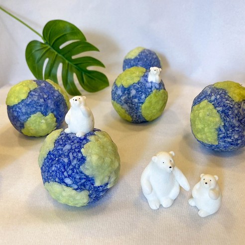 사랑스러운 북극곰 비누를 만들며 지구를 지켜주세요!