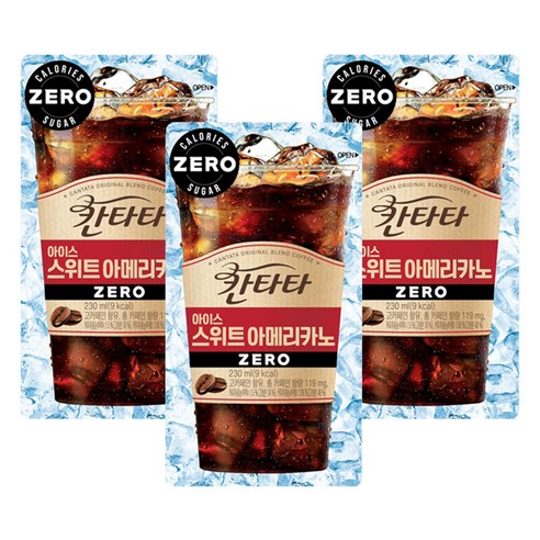 칸타타 아이스 스위트아메리카노 230ml, 50개