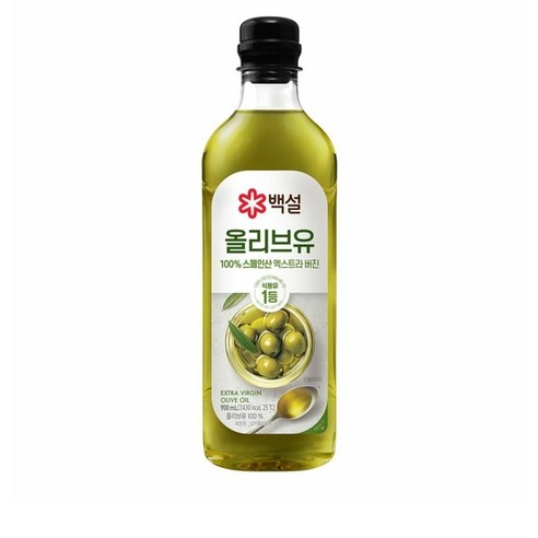 백설 스페인산 압착 올리브유, 900ml, 10개