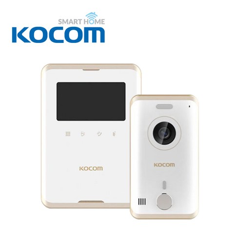 KOCOM인터폰 추천상품 천지몰 코콤비디오폰 칼라LED 4.3인치 KCVR431E 화이트 비디오폰 소개