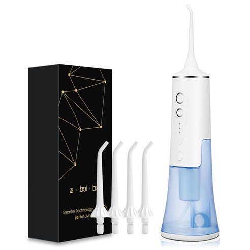 Boi 200ml 무선 USB 충전 3모드강한 휴대용 구강세정기 물 치실기 제트 관개 치간 브러시 치아 클리너 A5D1, A5D101-1