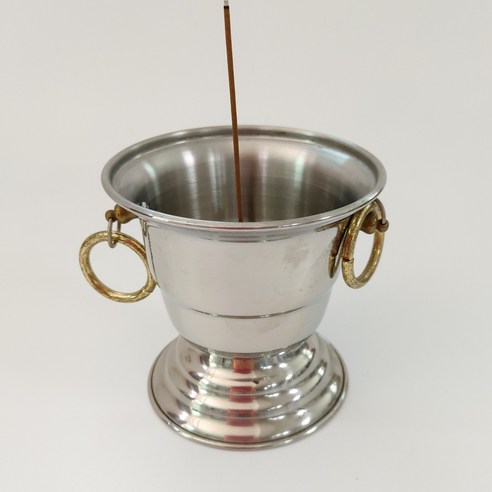 스텐향로 제수용촛대 기도 참선 향로세트, 향로, 1개