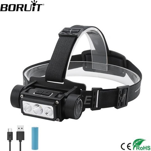 BORUiT B39 헤드 랜턴: 어둠을 밝히는 강력한 빛, 캠핑과 아웃도어 활동의 필수품