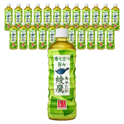 아야타카 녹차 525ml x 10입 고급 일본 수입 티 페트 음료, 10개