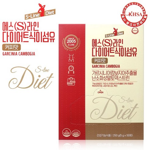 에스라인 다이어트식이섬유(커피맛50포입)1개, 1개, 250g