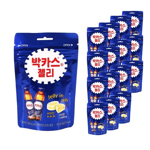 동아제약 박카스맛 츄잉젤리 세트 50g x 16봉지, 5세트