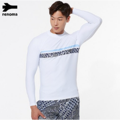 레노마수영복// 폴리네시아 레쉬가드 탑 TS19984, 블랙