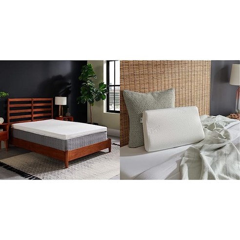 미국 직송 템퍼 Tempur-Pedic – 11284210 TEMPUR 슈프림 3인치 미디엄 펌 매트리스 토퍼 트윈 화이트 ampamp TEMPUR-Ergo 목 베개 서포트 프로파, 1개 템퍼베개 Best Top5