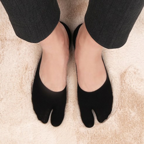 양말명가 남자 무지 컬러 타비양말 족발 쪼리 타비삭스 페이크삭스 3켤레