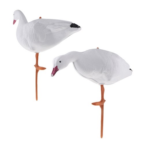 2pcs 전신 사냥 detoys 잔디 장식품 접이식, 화이트, 55x24cm, EVA