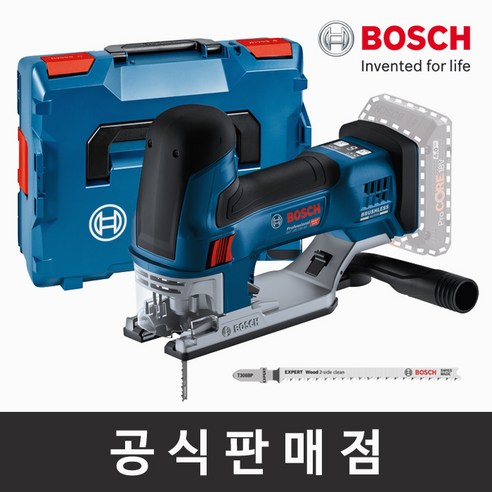 보쉬 정품 GST 18V-155 SC 충전직소 본체만 베어툴 목재절단155mm 블루투스 속도조절 직쏘기 보쉬공구, 1개