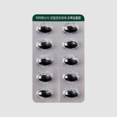 여에스더 관절엔 포르테 초록입홍합 영양제 - 관절과 뼈 건강을 위한 알약/캡슐 형태의 성인 남녀공용 영양제