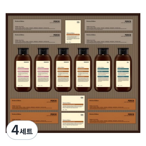 LG생활건강 프리미엄 모던에디션 스페셜 선물세트 B3 + 쇼핑백, 4세트