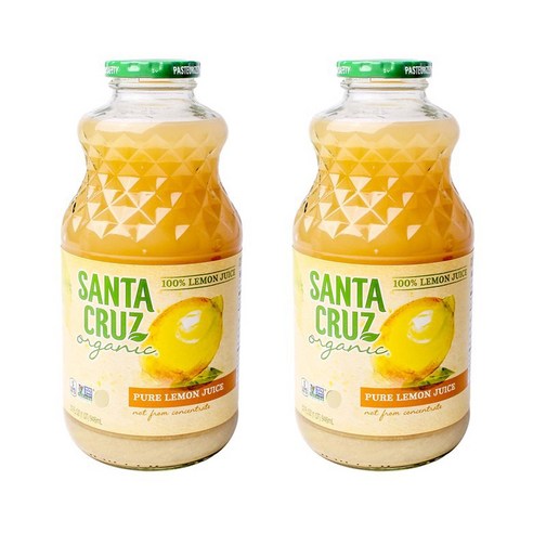 산타크루즈오가닉 퓨어 레몬 주스 글루텐 프리, 946ml, 2개