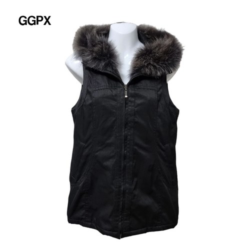 GGPX 기본로고 데일리 여우털 조끼 66