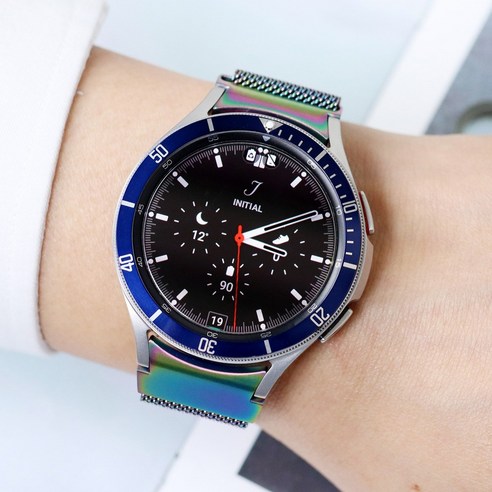 오르몽트 갤럭시워치4 클래식&워치4 밀레니즈루프 날개형 46mm 42mm 44mm 40mm 호환, 레인보우