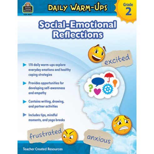 (영문도서) Daily Warm-Ups: Social-Emotional Reflections (Gr. 2) Paperback, Teacher Created Resources, English, 9781420617030
