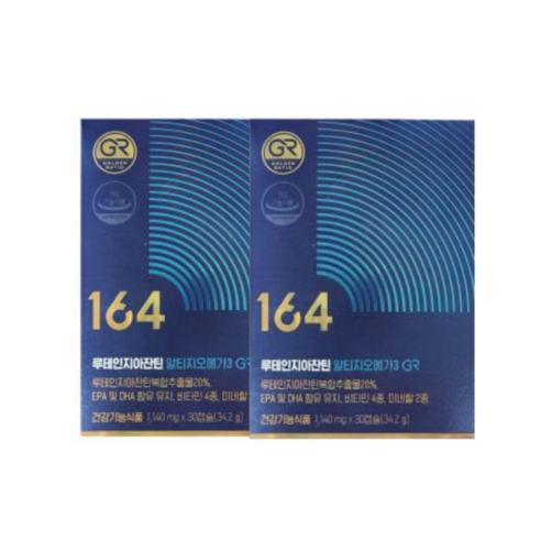 뉴트리원 164 루테인지아잔틴 알티지오메가3 GR, 2개, 30정