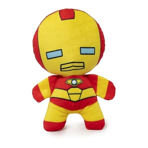 버클다운 카와이 스탠딩 포즈 반려견 장난감 스퀴커 플러쉬 봉제장난감, 1개, Iron Man