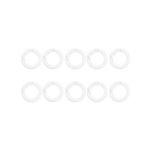 컬러오링 외경20mm 내경13mm 고리 오링 오픈형O링, 1세트, 화이트 10개