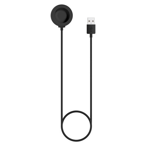 USB 고속 무선 충전 도크 크래들 스탠드 홀더 충전기 코드 Huawei GT2Pro 시계 액세서리용, 블랙, 1m, 플라스틱