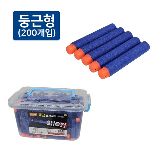 토이투비 둥근 스펀지탄 블루 200개입 (보관함 포함), 1개