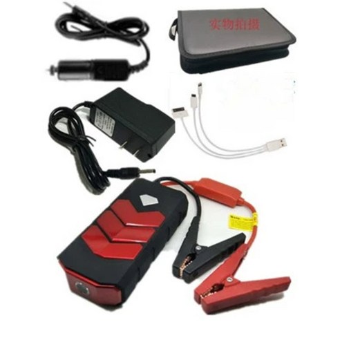 차량용 점프스타터 12V 자동차 배터리 점프 전차종 충전기 스타터, B-set 12000mAh, 1개