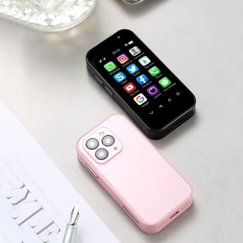 SOYES XS14 초미니 스마트폰 4G LTE 업무폰 사업폰 세컨폰, 기본, Pink 3GB 64GB