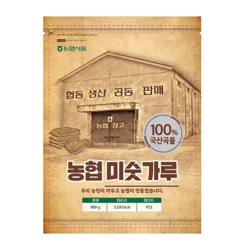 [농협] 믿고먹는 국산100% 건강 미숫가루(800g), 1개