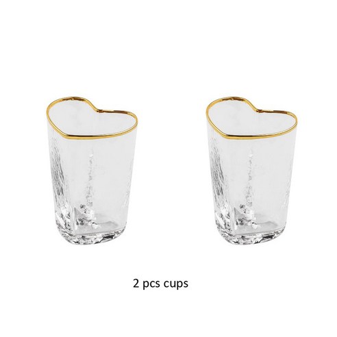 LoveSprout 프놈펜 하트 그릇 과일 샐러드 그릇 식기, 1세트, 2pcs Heart Cups