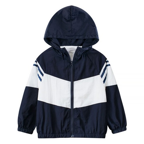 스타빈 아동용 배색 데일리 후드 바람막이